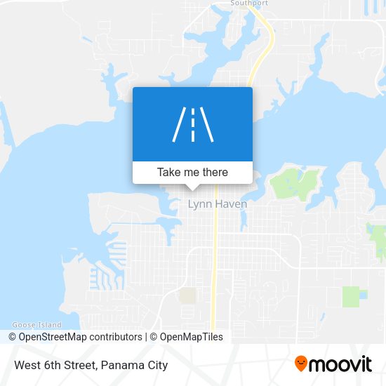 West 6th Street map