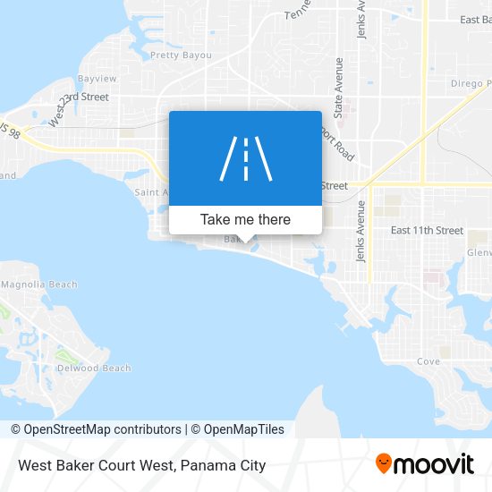 West Baker Court West map
