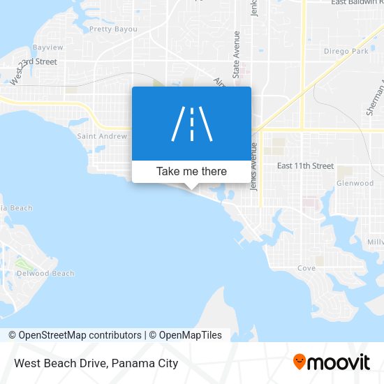 Mapa de West Beach Drive