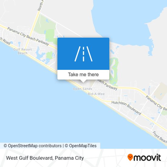 West Gulf Boulevard map