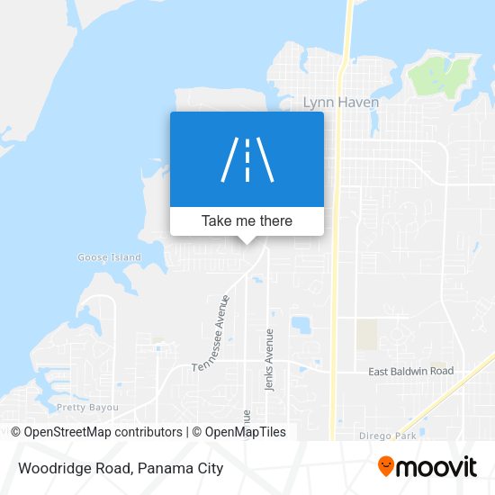 Woodridge Road map