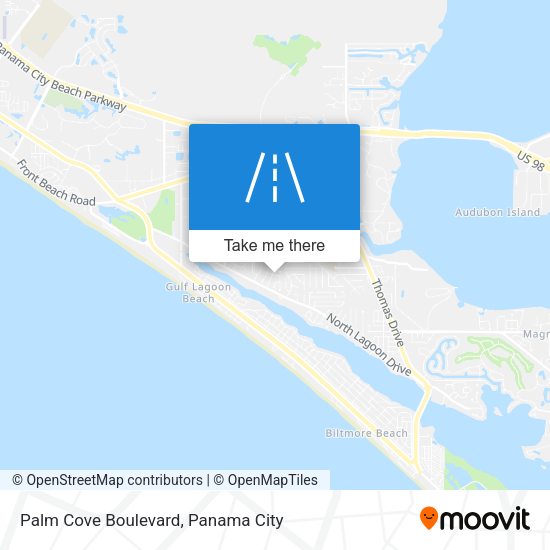 Mapa de Palm Cove Boulevard