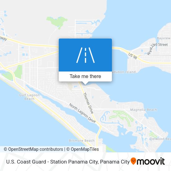 U.S. Coast Guard - Station Panama City map