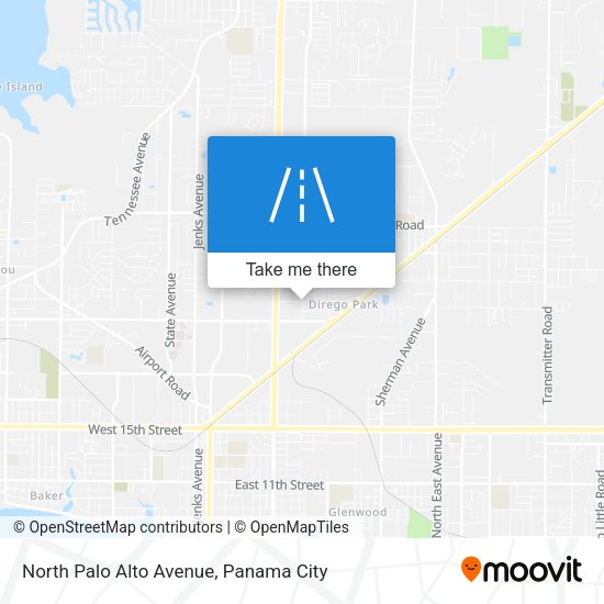 North Palo Alto Avenue map