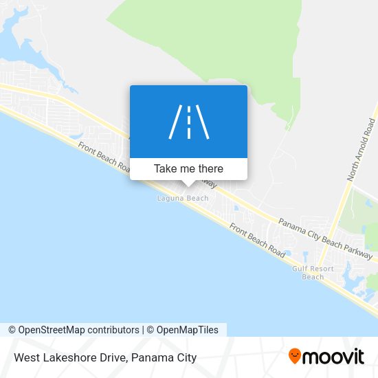 Mapa de West Lakeshore Drive