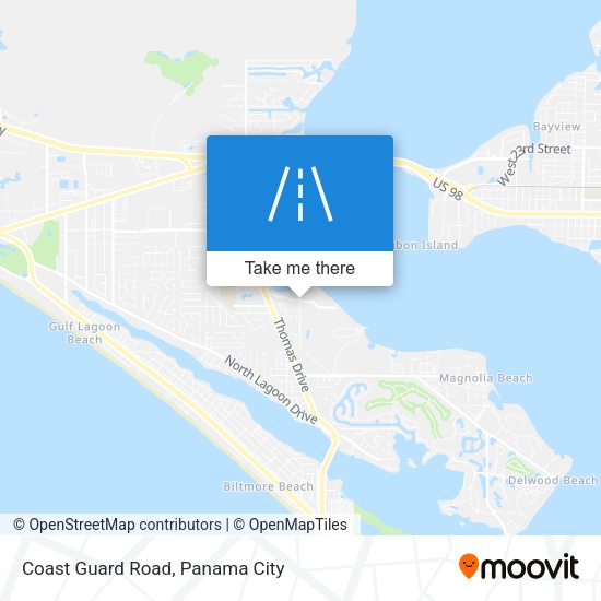 Mapa de Coast Guard Road