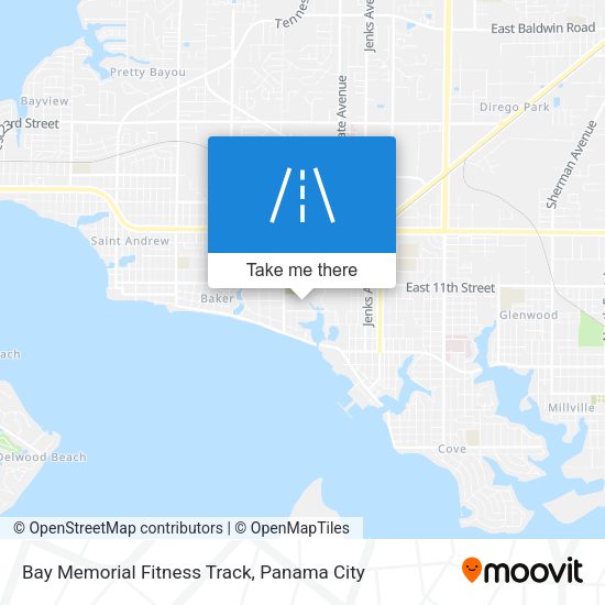 Bay Memorial Fitness Track map