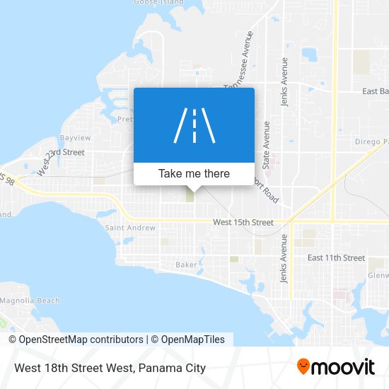 Mapa de West 18th Street West