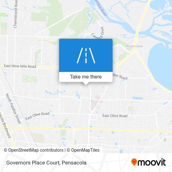 Governors Place Court map