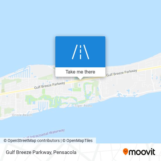 Mapa de Gulf Breeze Parkway