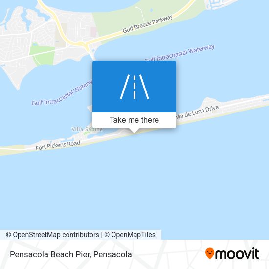 Pensacola Beach Pier map