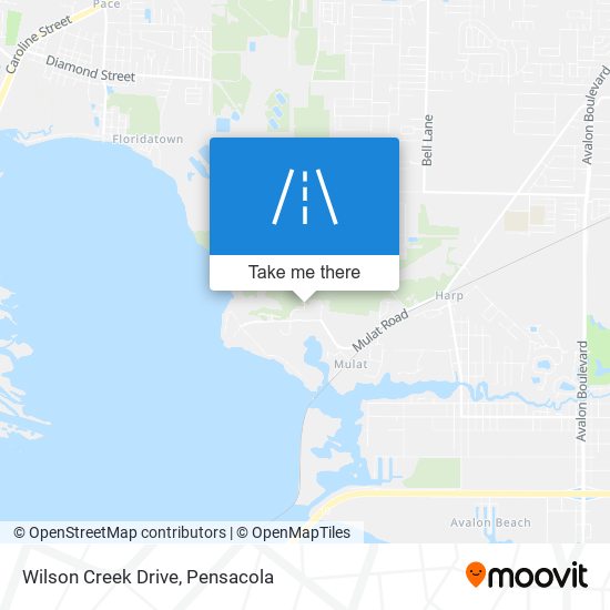 Mapa de Wilson Creek Drive