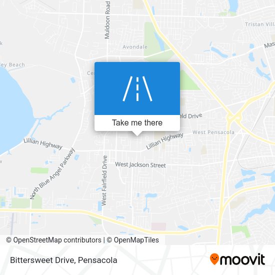 Bittersweet Drive map