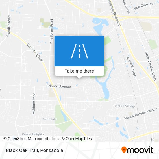 Black Oak Trail map