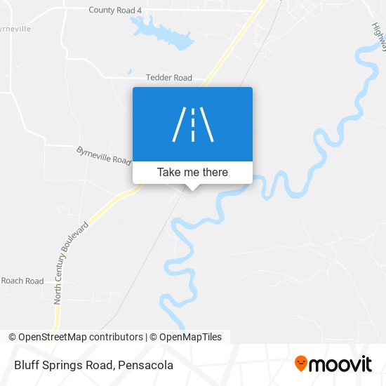 Bluff Springs Road map