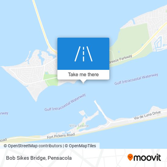 Bob Sikes Bridge map