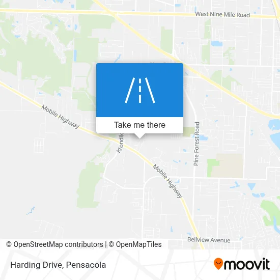 Harding Drive map