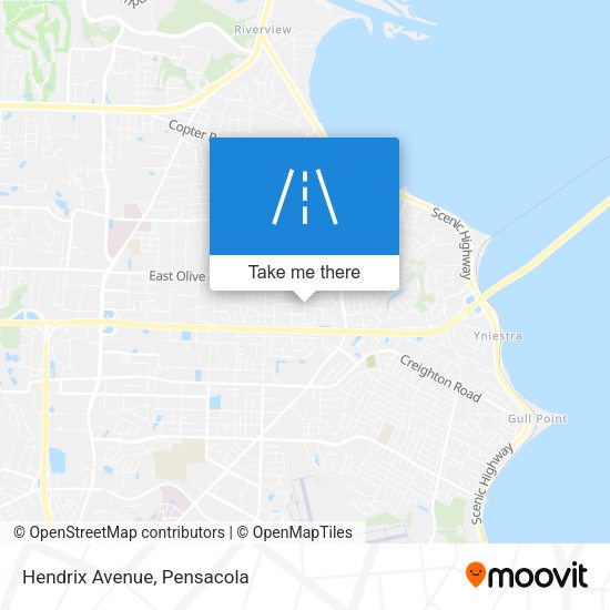 Mapa de Hendrix Avenue