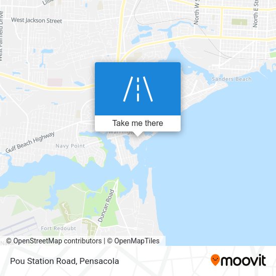 Pou Station Road map