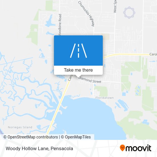 Mapa de Woody Hollow Lane