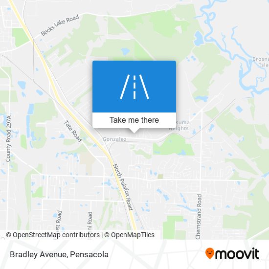 Bradley Avenue map