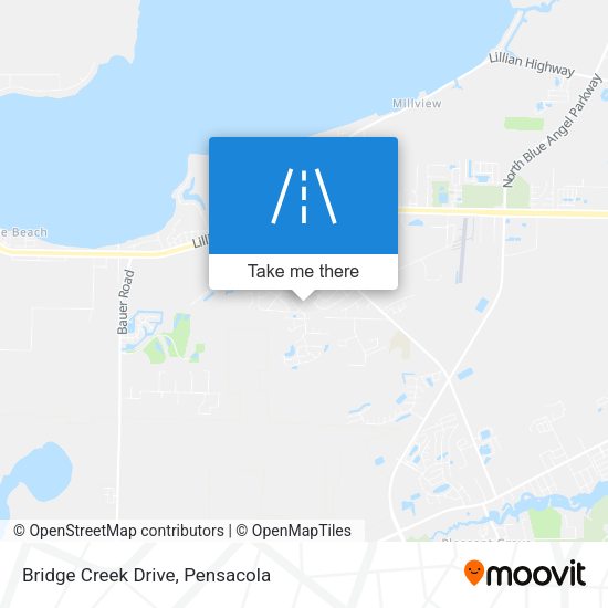 Bridge Creek Drive map