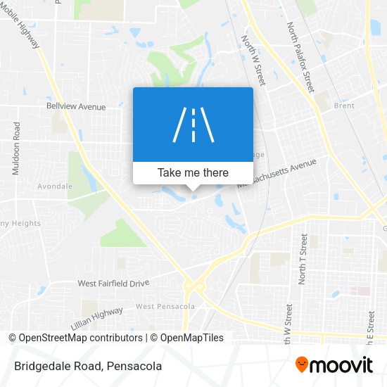 Bridgedale Road map