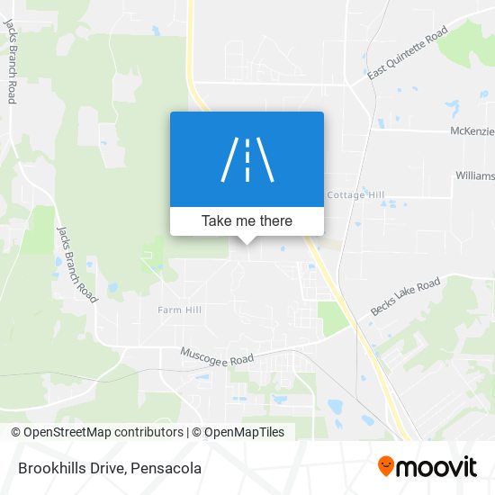 Brookhills Drive map