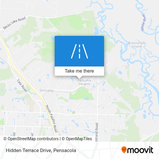 Mapa de Hidden Terrace Drive