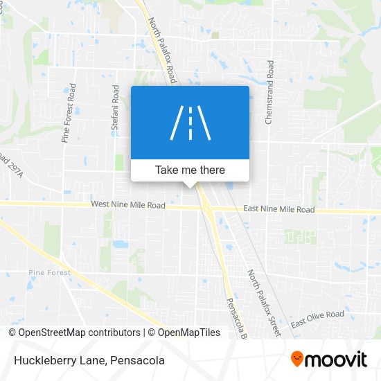 Huckleberry Lane map