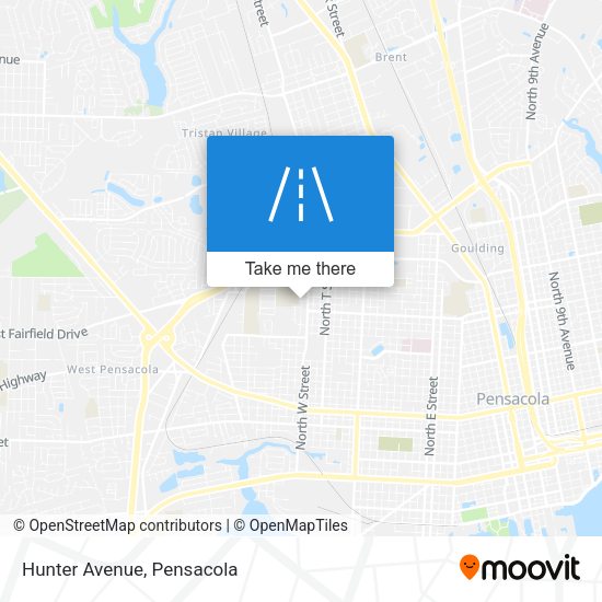 Mapa de Hunter Avenue