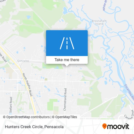 Hunters Creek Circle map