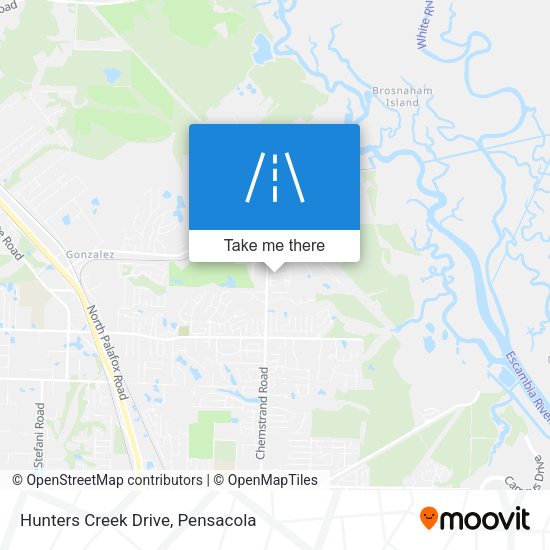 Hunters Creek Drive map