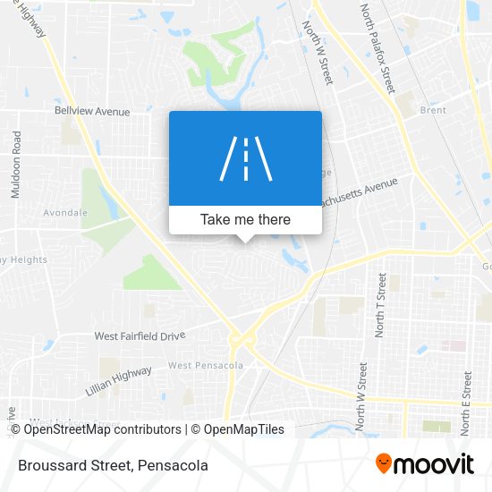 Mapa de Broussard Street
