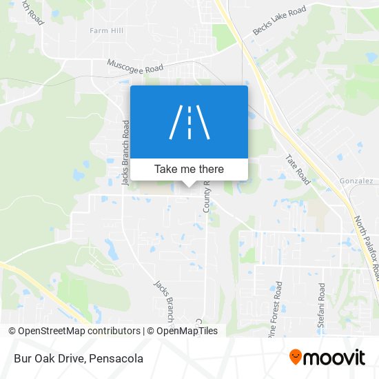 Bur Oak Drive map