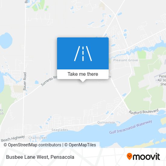 Busbee Lane West map