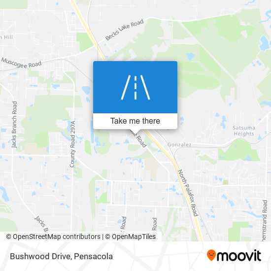 Bushwood Drive map