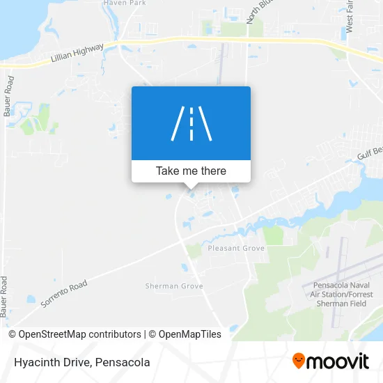 Hyacinth Drive map