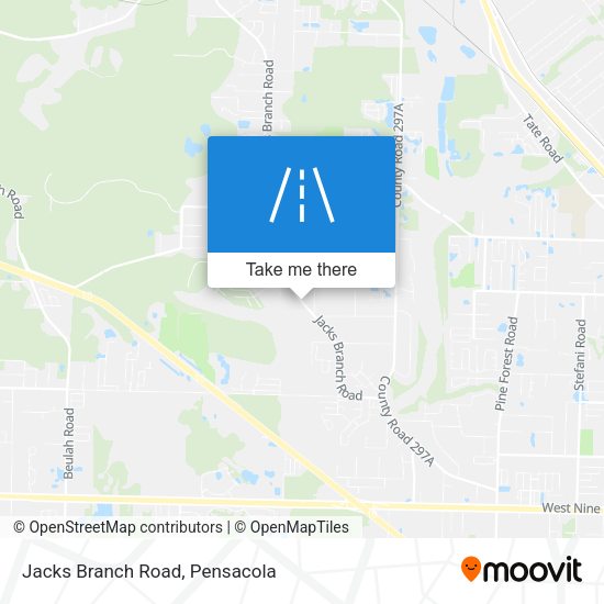 Mapa de Jacks Branch Road