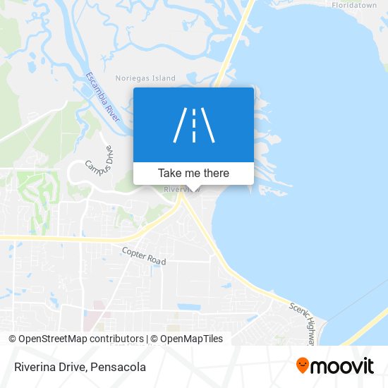 Riverina Drive map