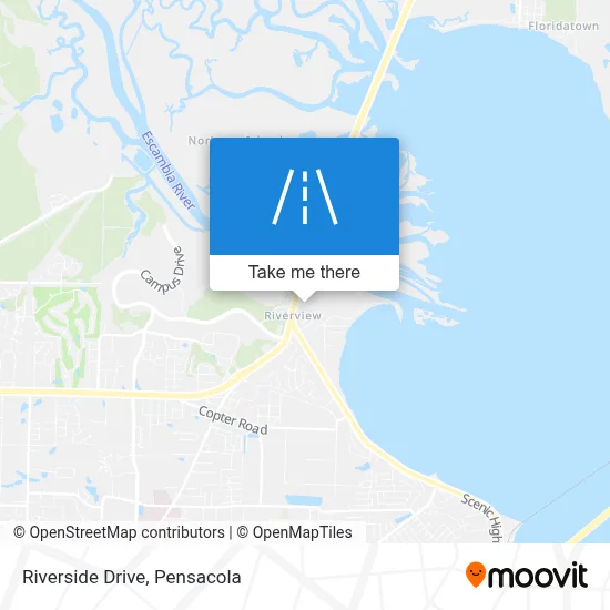 Riverside Drive map