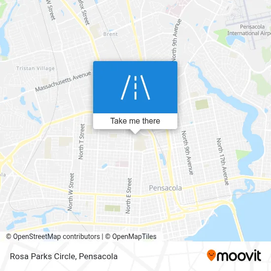 Rosa Parks Circle map
