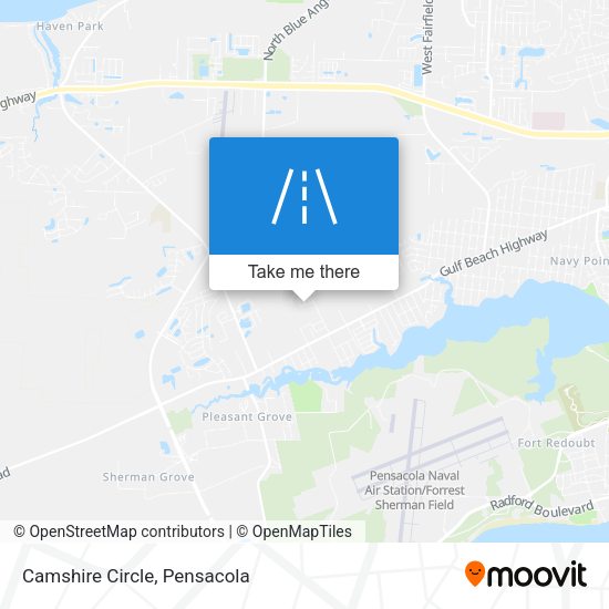 Camshire Circle map