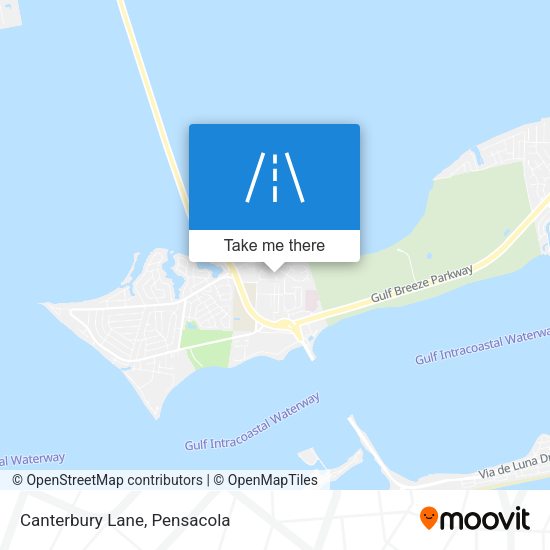 Mapa de Canterbury Lane