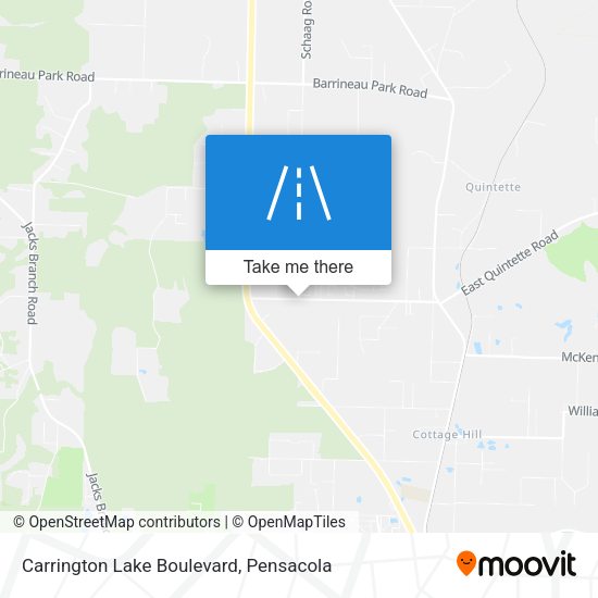 Carrington Lake Boulevard map