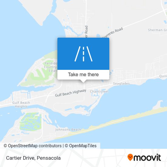 Cartier Drive map