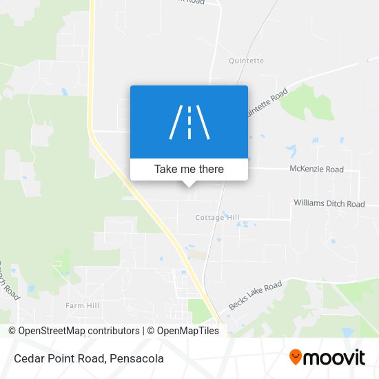 Cedar Point Road map