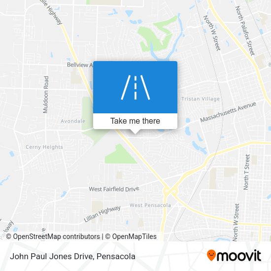 John Paul Jones Drive map