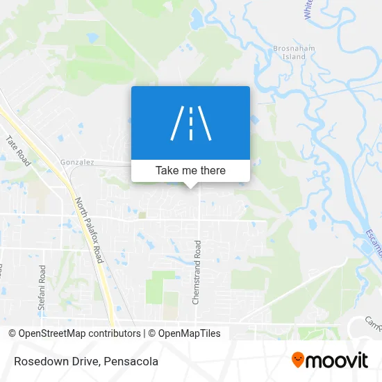 Rosedown Drive map
