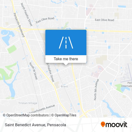 Saint Benedict Avenue map